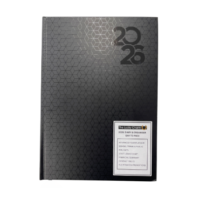 Picture of TLC Diary A4 DTP Spot Black 2026