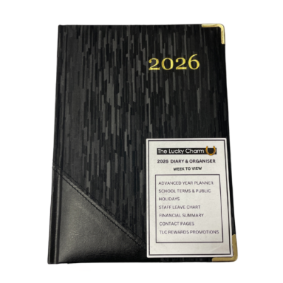 Picture of TLC Diary A5 WTV Black 2026